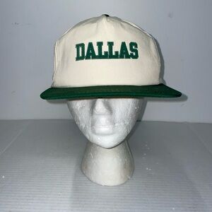 Vintage Dallas Snapback HAT SPORT CAP 2 TONE Beige Green